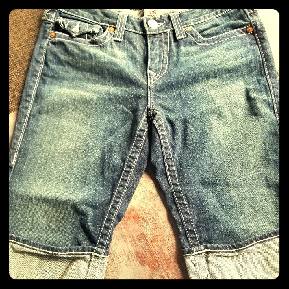 True Religion Sophia Bermuda Jean Shorts
